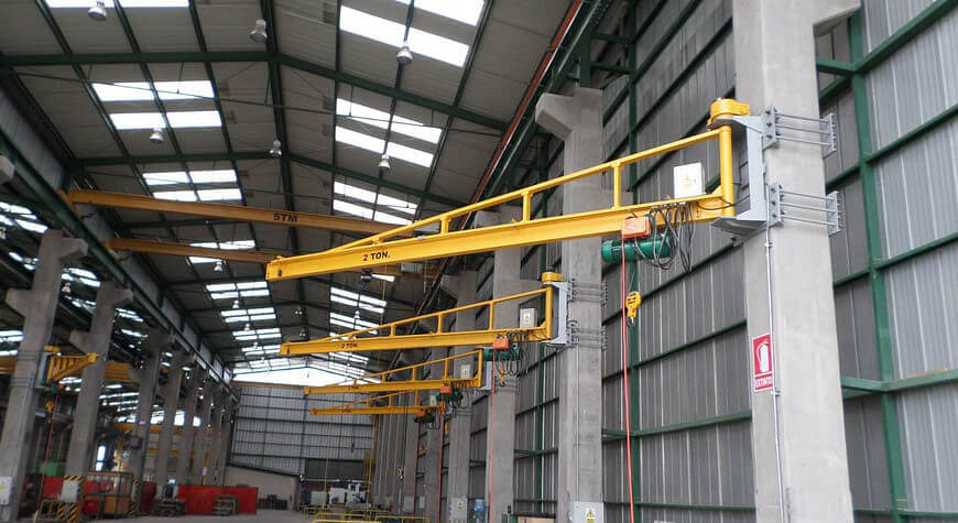 Column Mount With Existing Support Jib Cranes